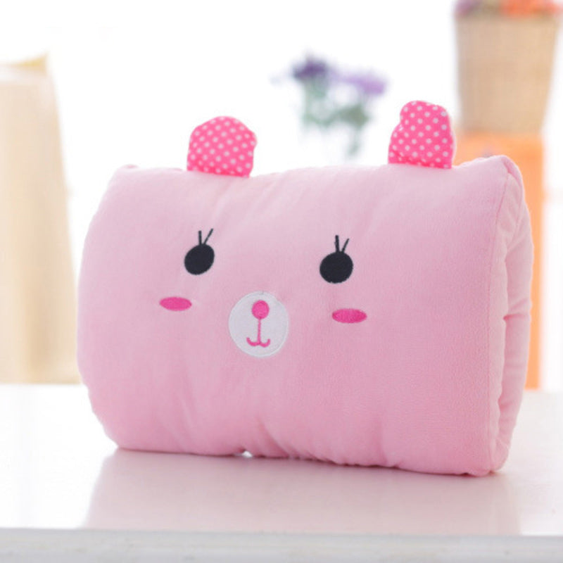 Animated nap pillow, warm hand cover, cylindrical cushion, creative hand warmer, girls&