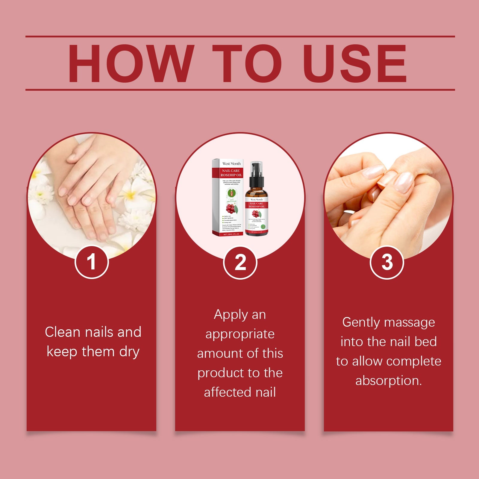 Hand, Foot And Nail Care Solution Nourishes And Moisturizes Nails And Gray Nails Repair Solution