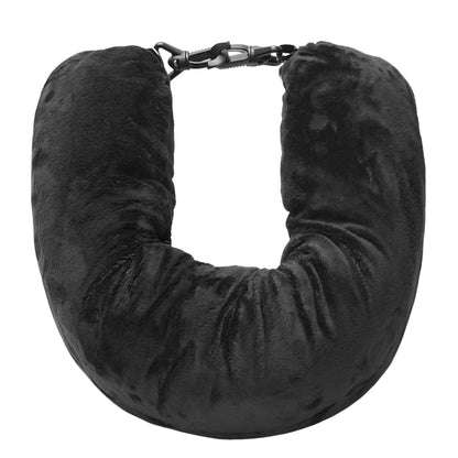 Fillable Neck Pillow Space-saving Portable Travel Pillow Refillable Fillable Clothes Neck Support Cushion For Car Train Airplane