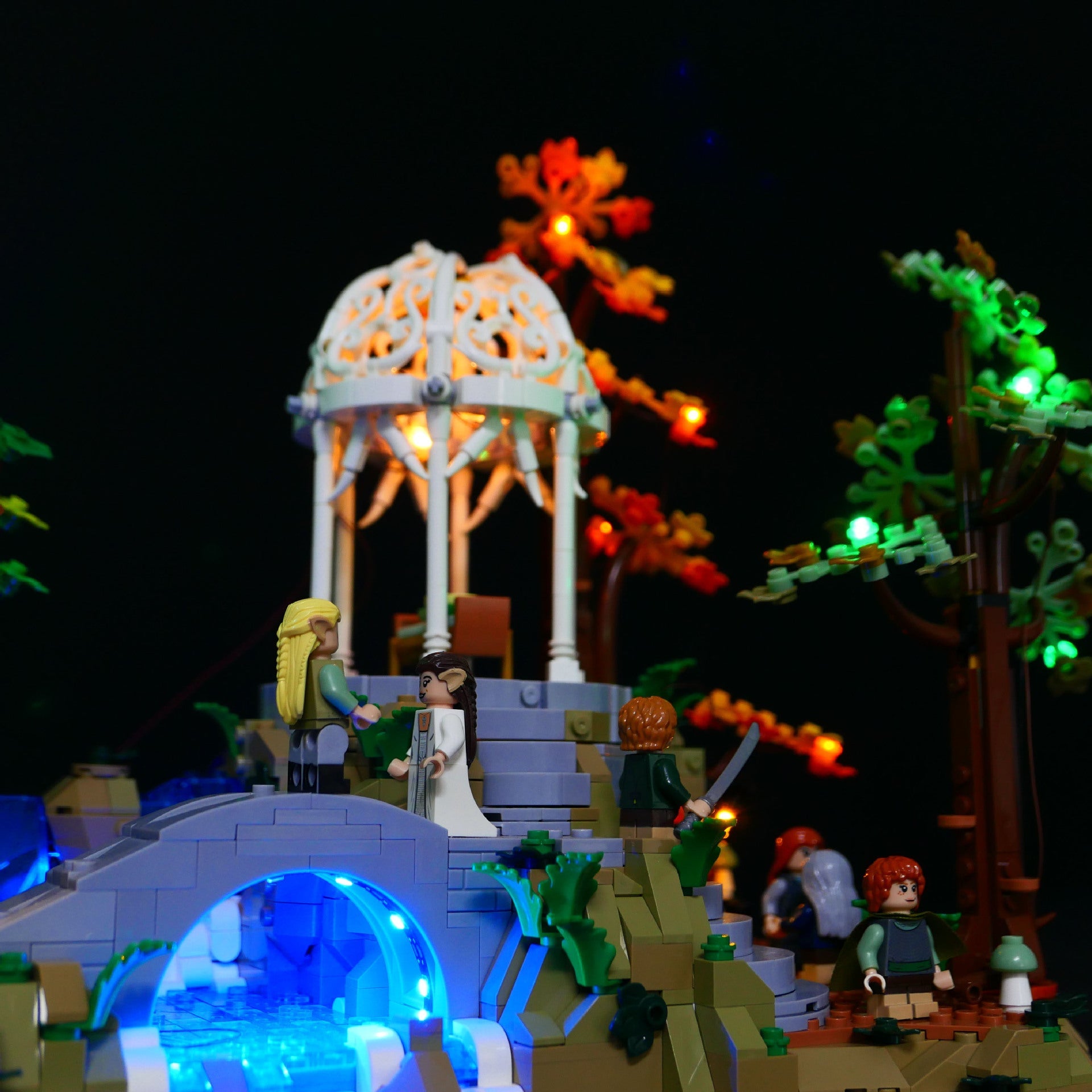 LP building block lighting suitable for LEGO Lord of the Rings 10316 Yugu Rivendell Castle LED remote control lighting