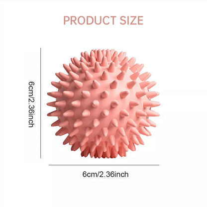 Durable sport massage ball. Spiky design for myofascial release, deep - tissue work, trigger points, muscle recovery &amp; pain reli