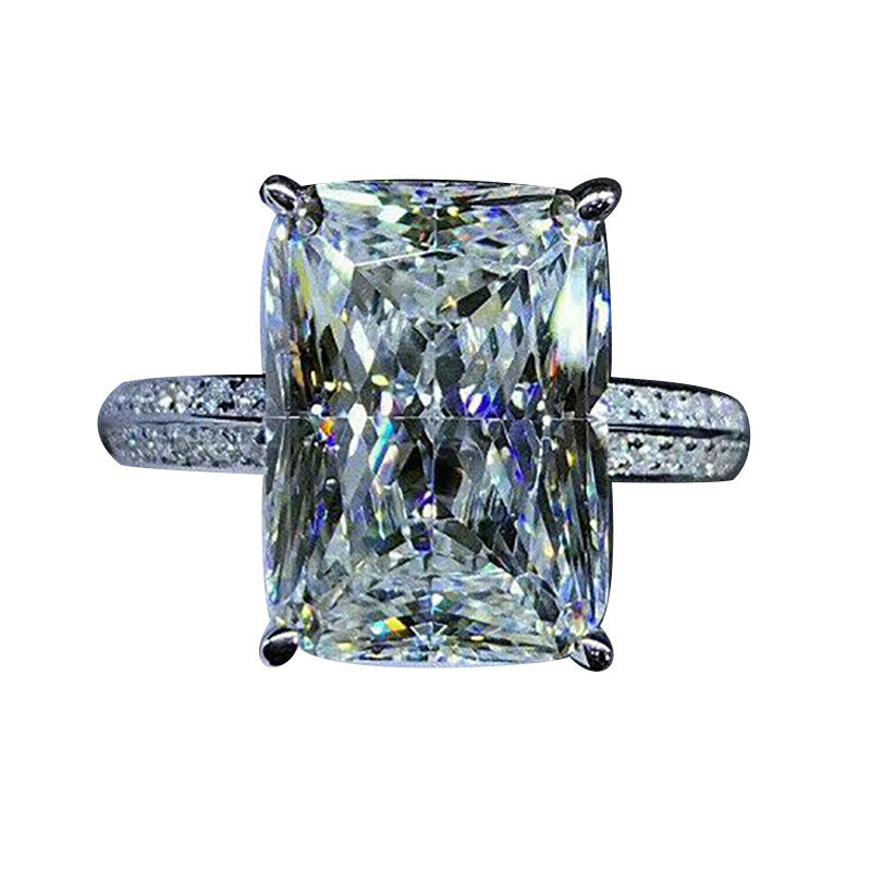 Explosive new style set with oversized zircon rings, simple women&