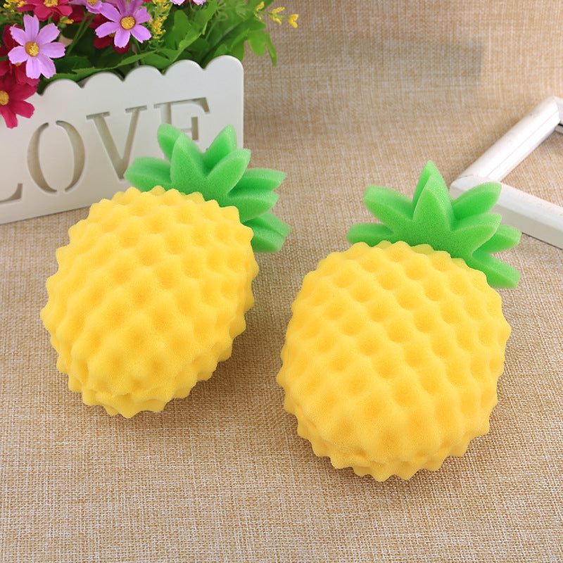 Creative Cartoon Bath Cleaning Sponge Three-Dimensional Pineapple Fruit Bath Cotton Children&
