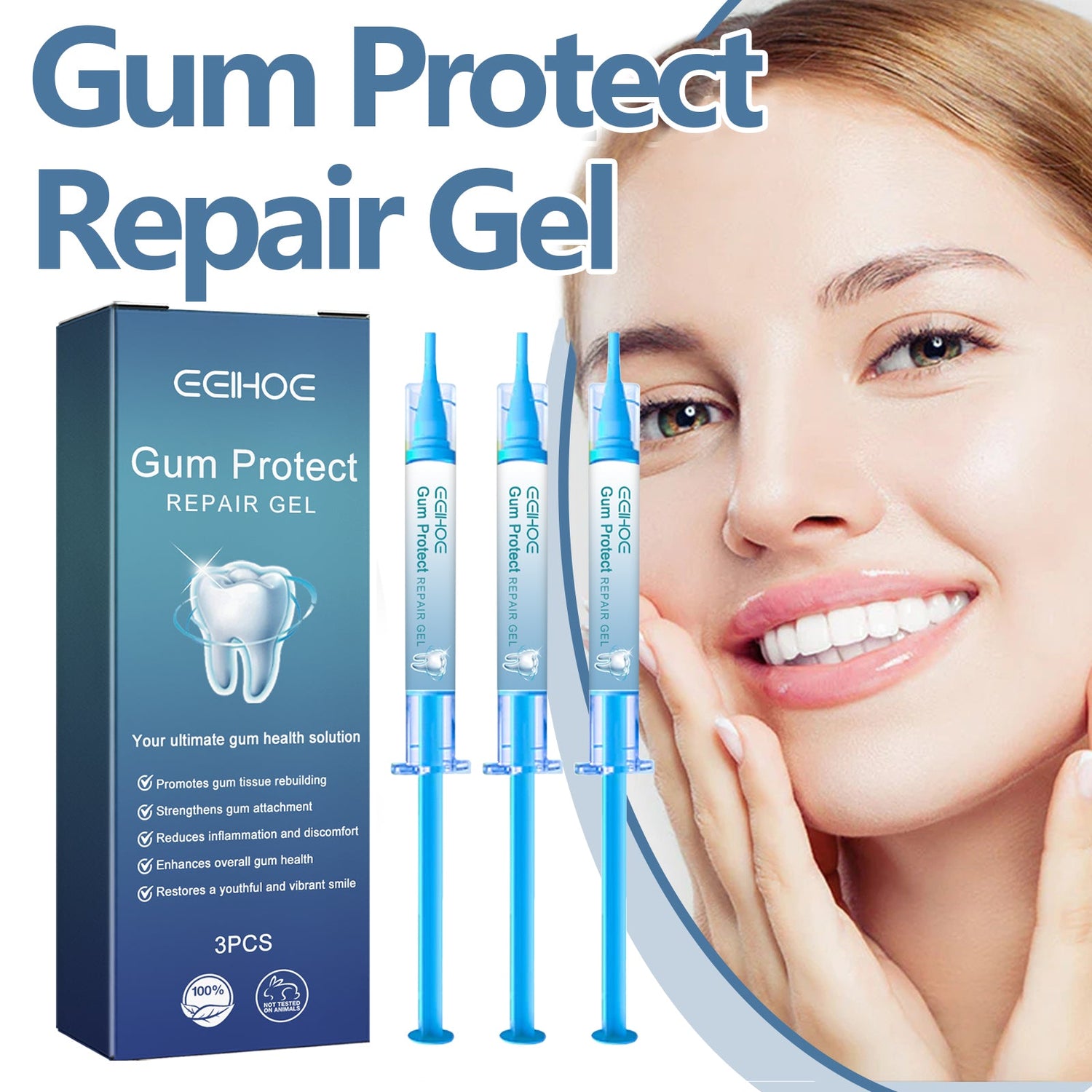 Gum Protect Repair Gel, Deep Clean Tooth Dirt Care Gums Fresh Breath Care Gel
