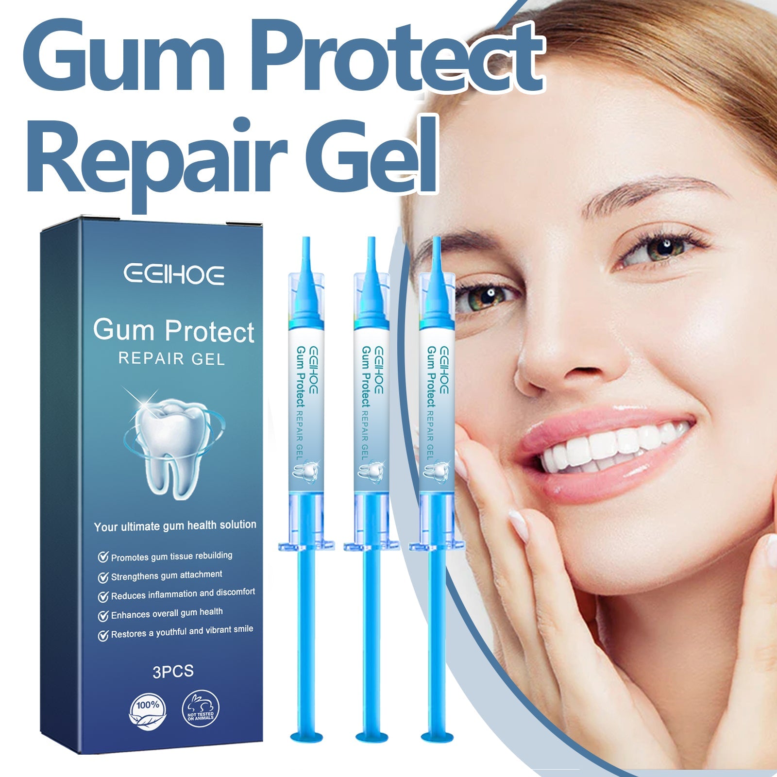 Gum Protect Repair Gel, Deep Clean Tooth Dirt Care Gums Fresh Breath Care Gel