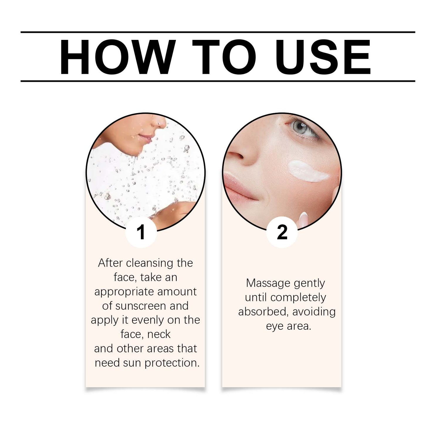 Ouhoe Rice Protective Cream Outdoor Uv Isolation Waterproof Moisturizing Skin Refreshing Non-Sticky Protective Cream