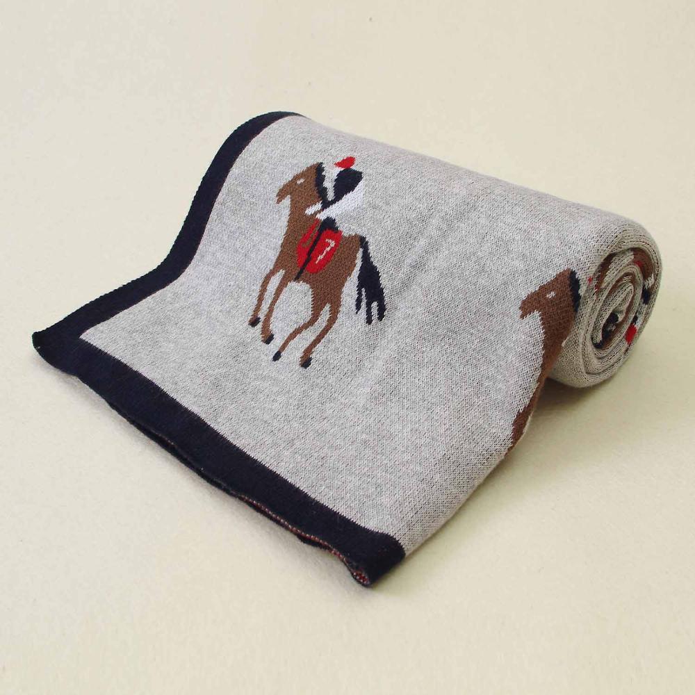Knitted Baby Cartoon Blanket