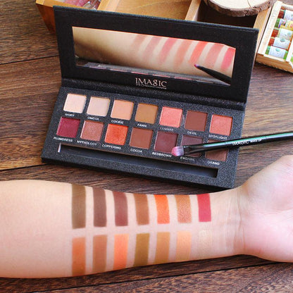 IMAGIC  14 Color Matte Nude Eye Shadow Pallete Cosmetics