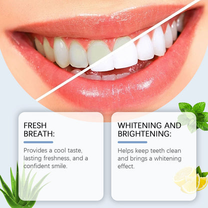 Mint Toothpaste Gently Cleans Tooth Stains Yellow Shine Teeth Daily Oral Care