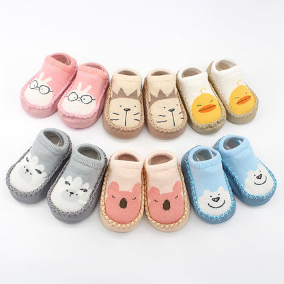 Spring And Autumn New Baby Shoes And Socks Soft Bottom Cartoon Children&