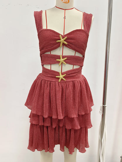 A-shaped cake skirt one-piece beach set sexy one-piece