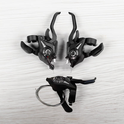 Experience the super smooth 21-speed MTB shifter &amp; brake, enhancing your trekking.
