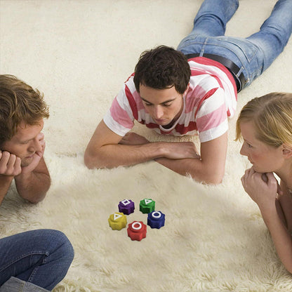 New Korean Gonggi Game Set with 5 Stones &amp; Round Case.