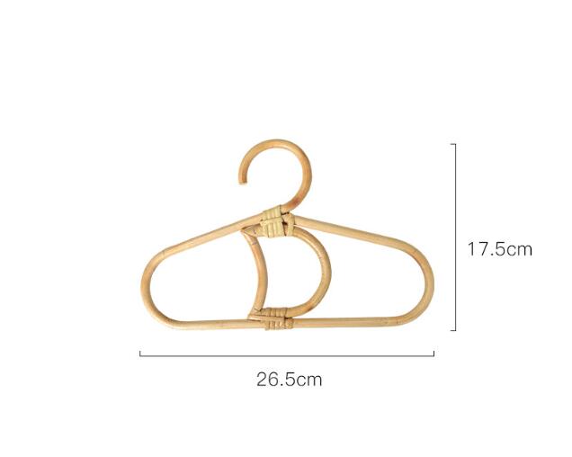 1pcs Handmade Vine Clothes Hanger Indonesian Vine Weaving Moon Sun Rainbow Style Children&