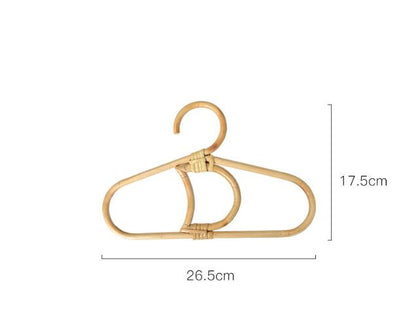 1pcs Handmade Vine Clothes Hanger Indonesian Vine Weaving Moon Sun Rainbow Style Children&
