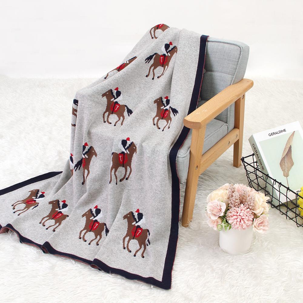 Knitted Baby Cartoon Blanket