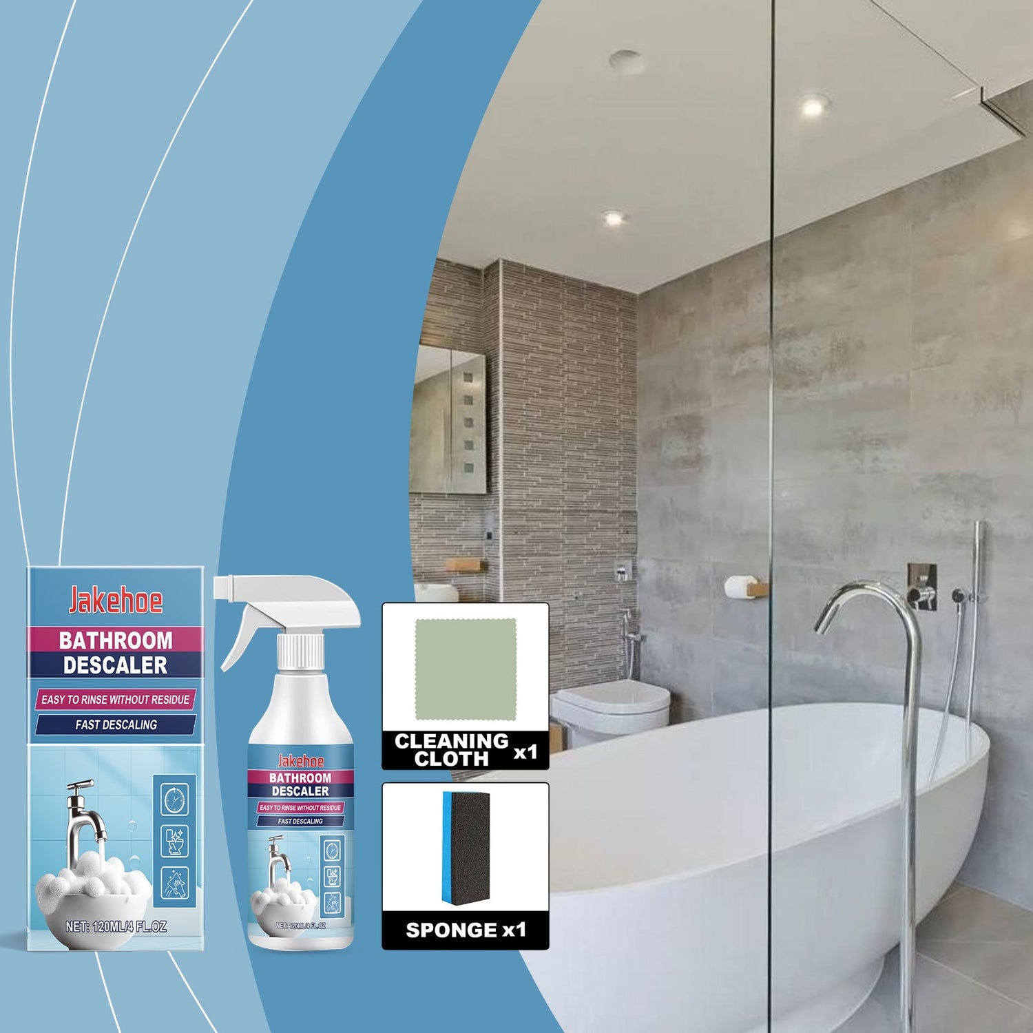 Bathroom Faucet Decontamination Cleaner