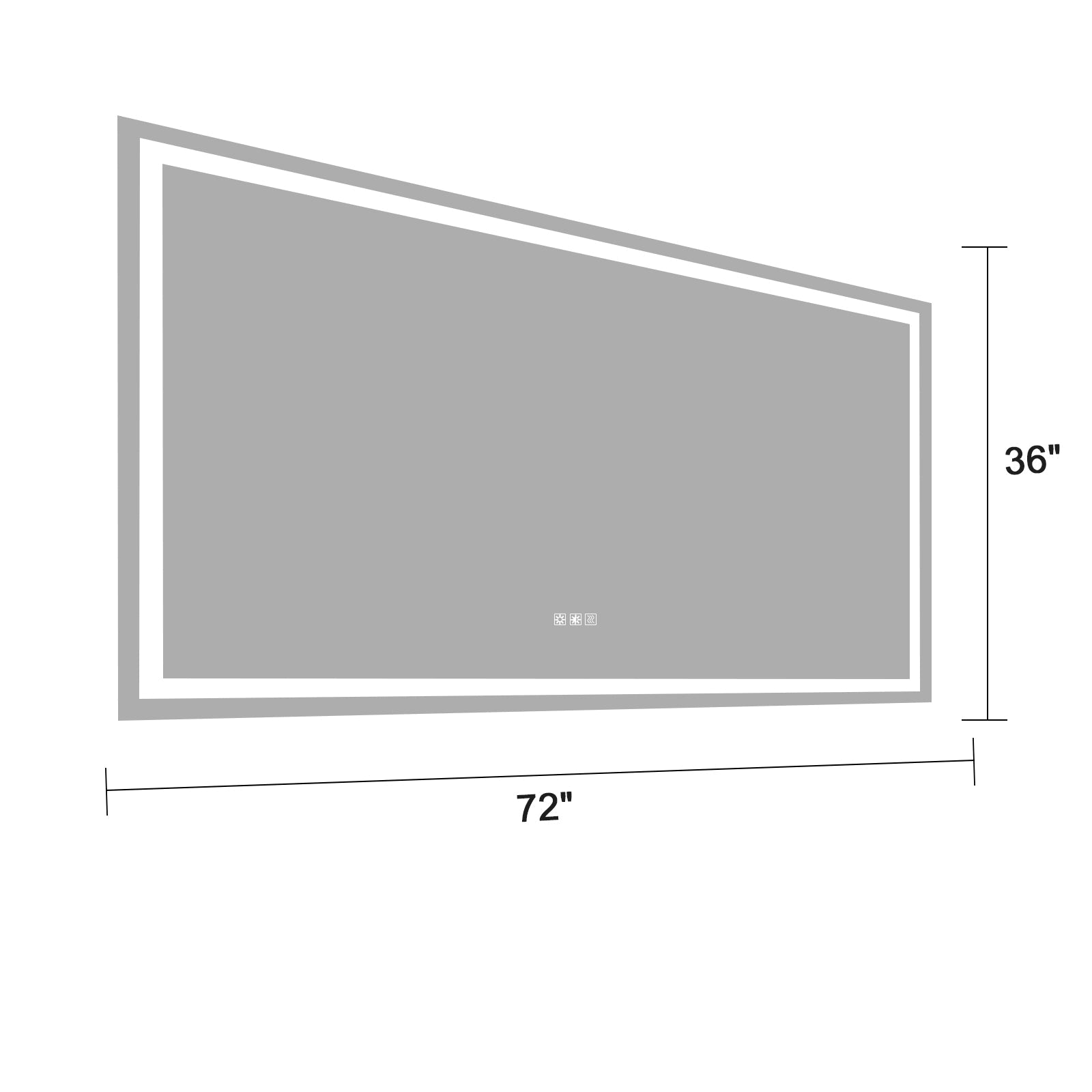 72"×36" LED Mirror Light Bathroom,anti-Fog &amp; Dimming Led Bathroom Vanity Mirror