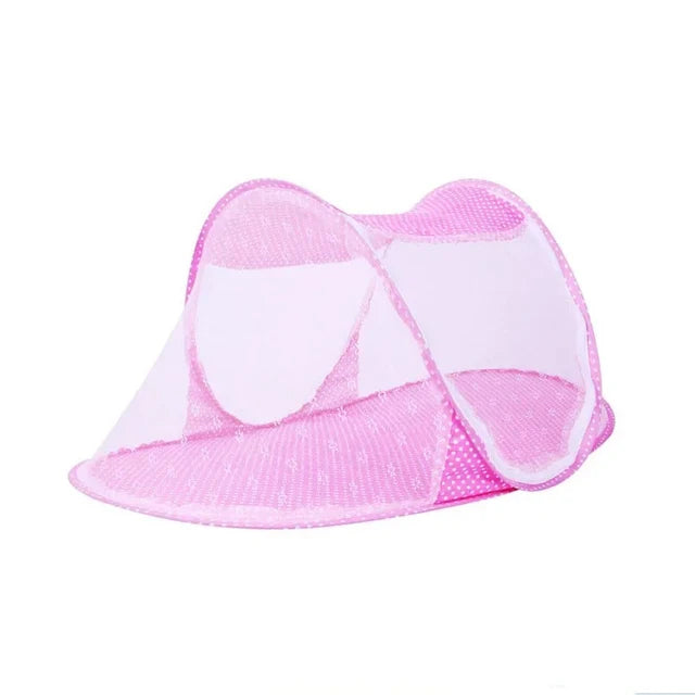 Folding mosquito net with sleeping pad pillow mosquito net bed three piece set music 0-3 year old children&