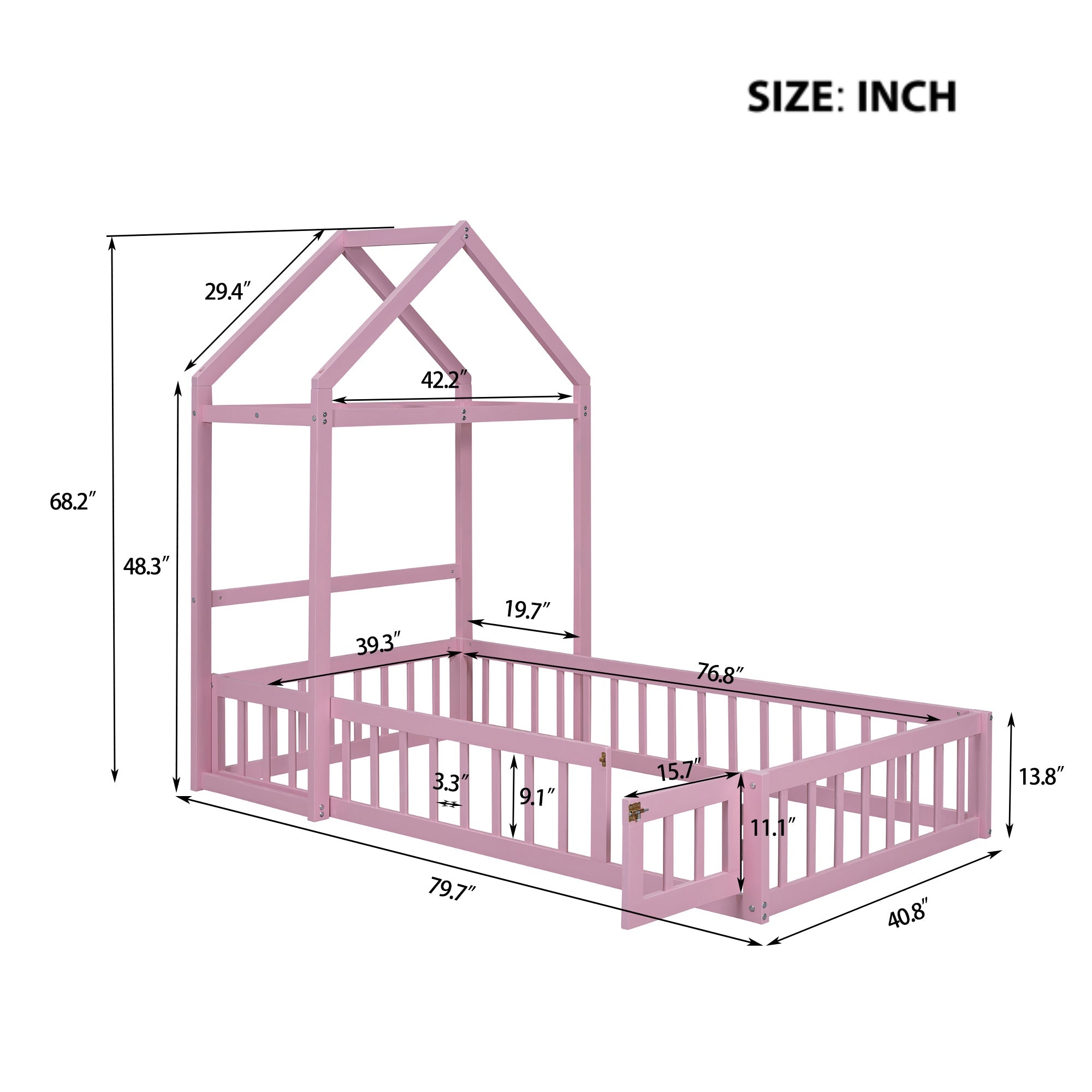 Wooden Twin Size Children&