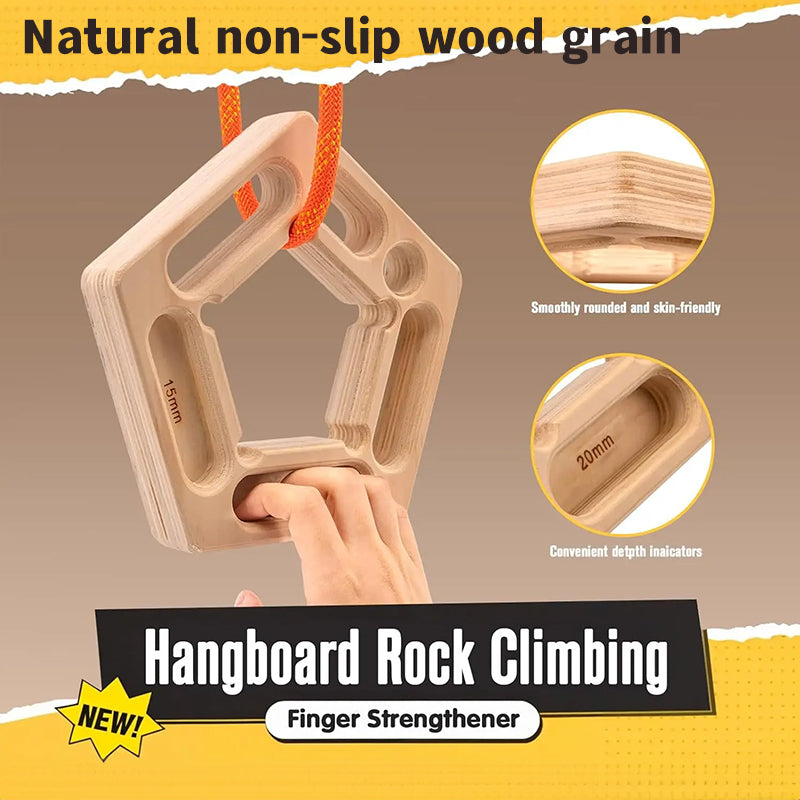 1/2PCS Climbing Pull-Up &amp; Hangboard: Finger &amp; Forearm Strengthener for Rock Climbing Training