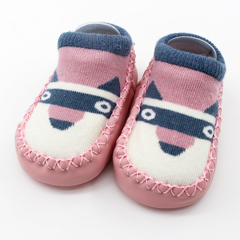 Spring And Autumn New Baby Shoes And Socks Soft Bottom Cartoon Children&