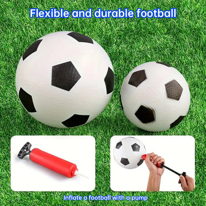 Mini foldable plastic soccer set, detachable posts, high-strength, indoor/outdoor, kids&