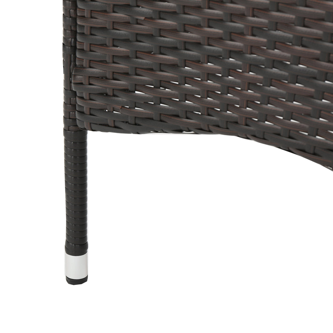 Clementine Outdoor Multibrown PE Wicker Dining Chairs (Set of 2)