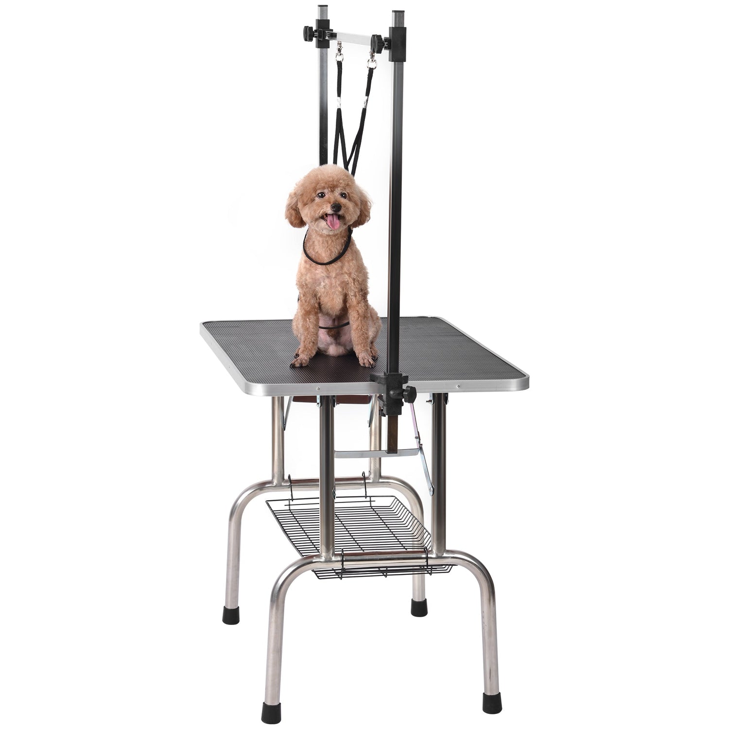 36" Professional Dog Pet Grooming Table Adjustable Heavy Duty Portable w/Arm &amp; Noose &amp; Mesh Tray