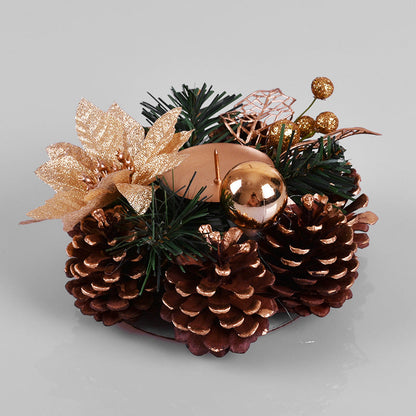 Birthday pine, fruit pine, needle branches, candle holders, flower garlands, home window decorations, handmade candle holders