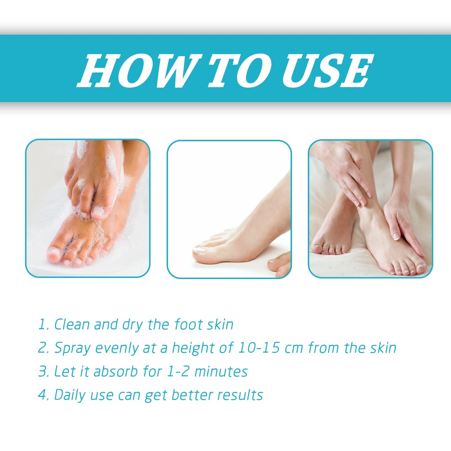 Foot Spray Foot Skin Moisturizing, Anti-Cracking, Deodorizing, Deodorizing And Repairing Nail Care Spray