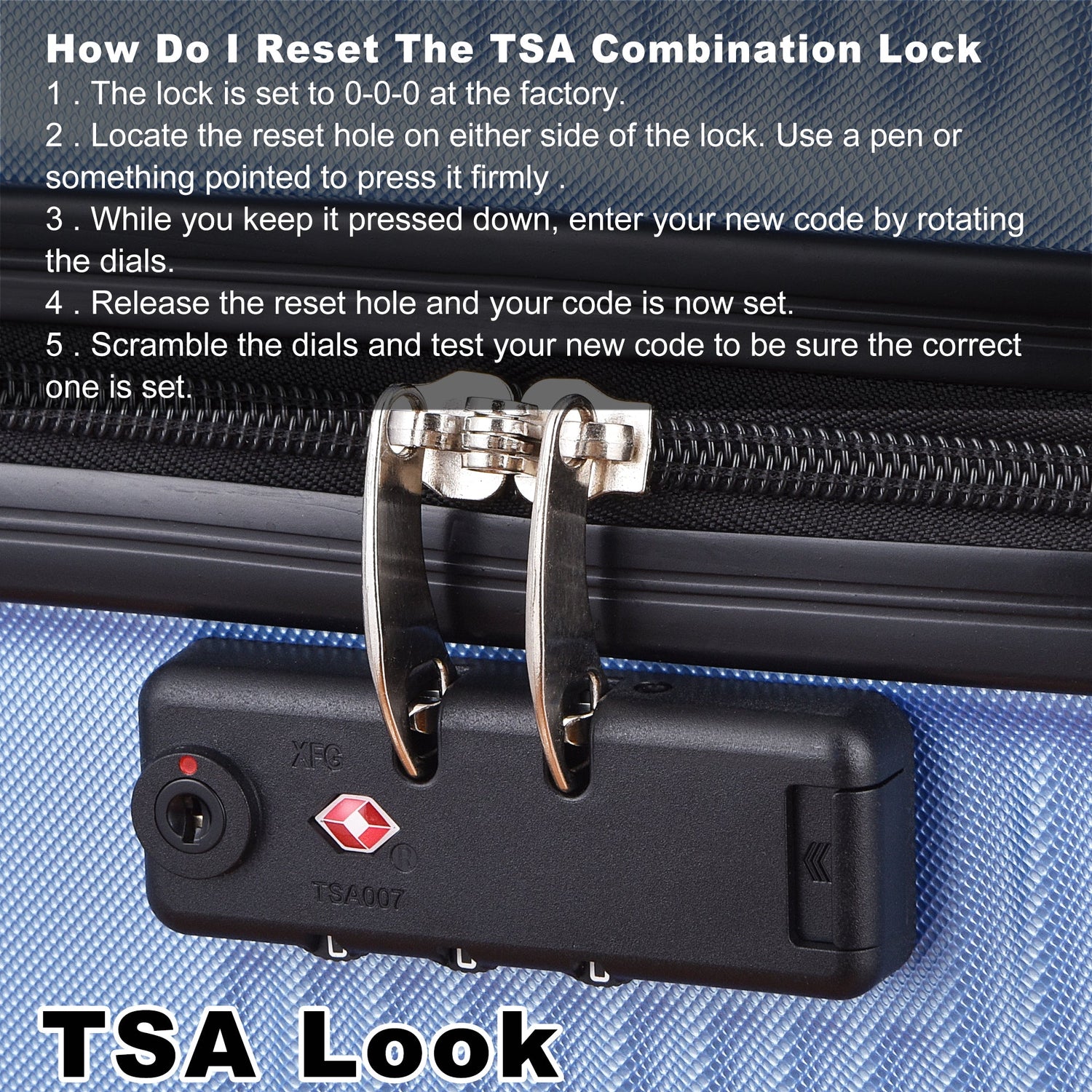 3 Piece Luggage with TSA Lock ABS, Durable Luggage Set, Spinner Wheels Cross Stripe Luggage Sets 20in/24in /28in Light Blue