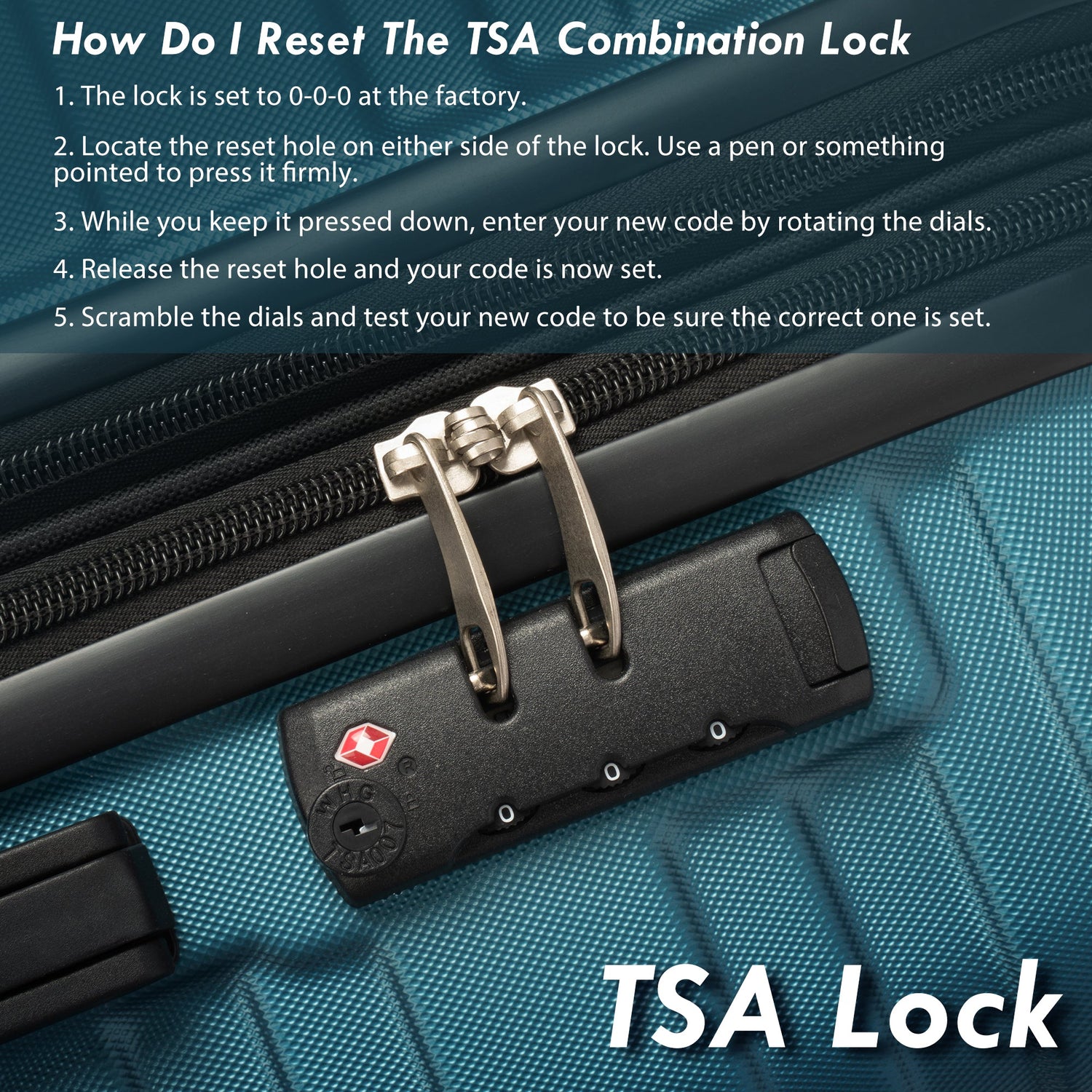 Hardshell Luggage Sets 3 Pcs Spinner Suitcase with TSA Lock Lightweight 20&