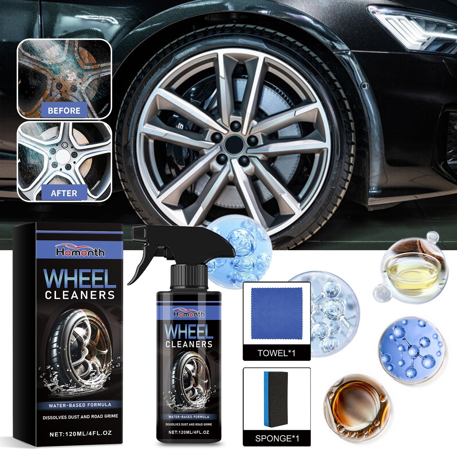Tire Hub Rust Cleaner