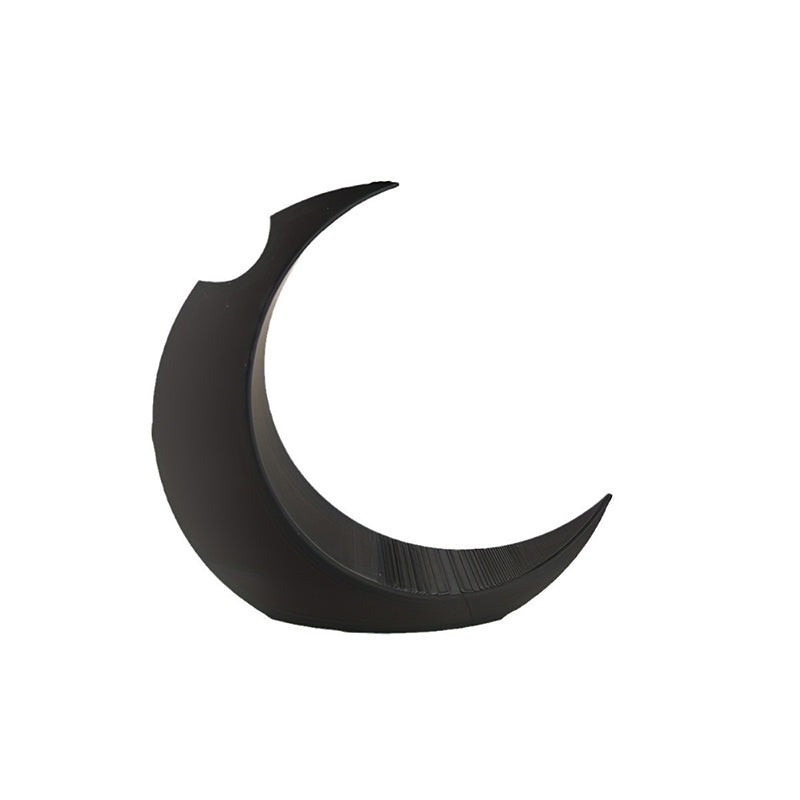 3D-printed Gothic Moon Vase, fits dried &amp; artificial flowers. A unique home decor and desktop charm, a great gift too.