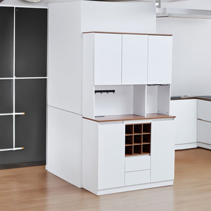 Farmhouse Coffee Bar Wine Cabinet ,68.89&