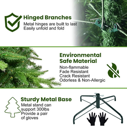 5FT PE&amp;PVC Prelit Christmas Tree