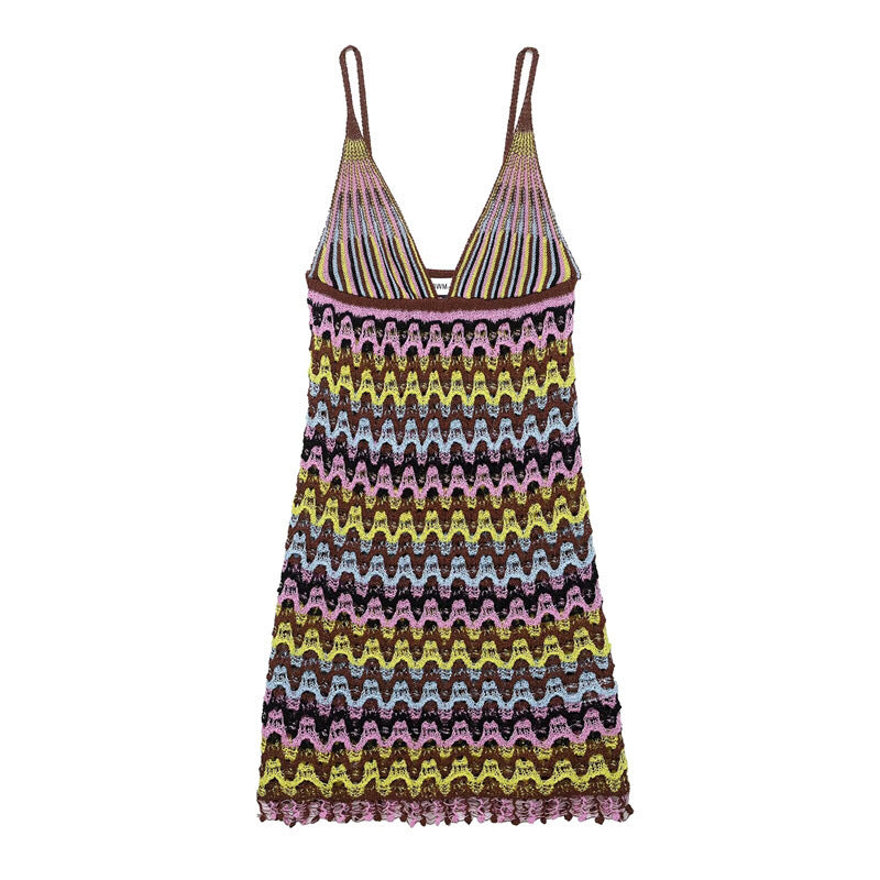 Sexy Backless Knitted DressStyle Fashion Women&