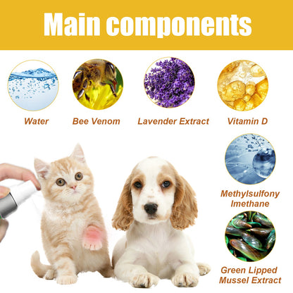 Pet Joint Repair Spray, Cats And Dogs Relieve Body Joint Soreness Muscles And Bone Care Spray