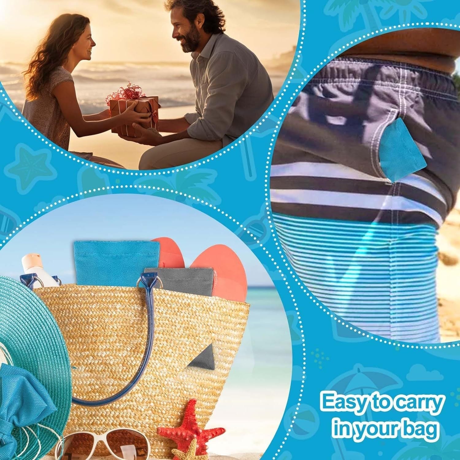 Palksky  Sand Cleaning Gloves Beach Sand Cleaning Bag Easily remove the sand stuck to your baby&