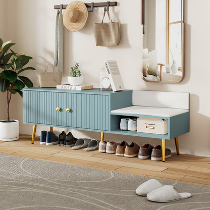 Shoe Storage Bench Tiffany Blue