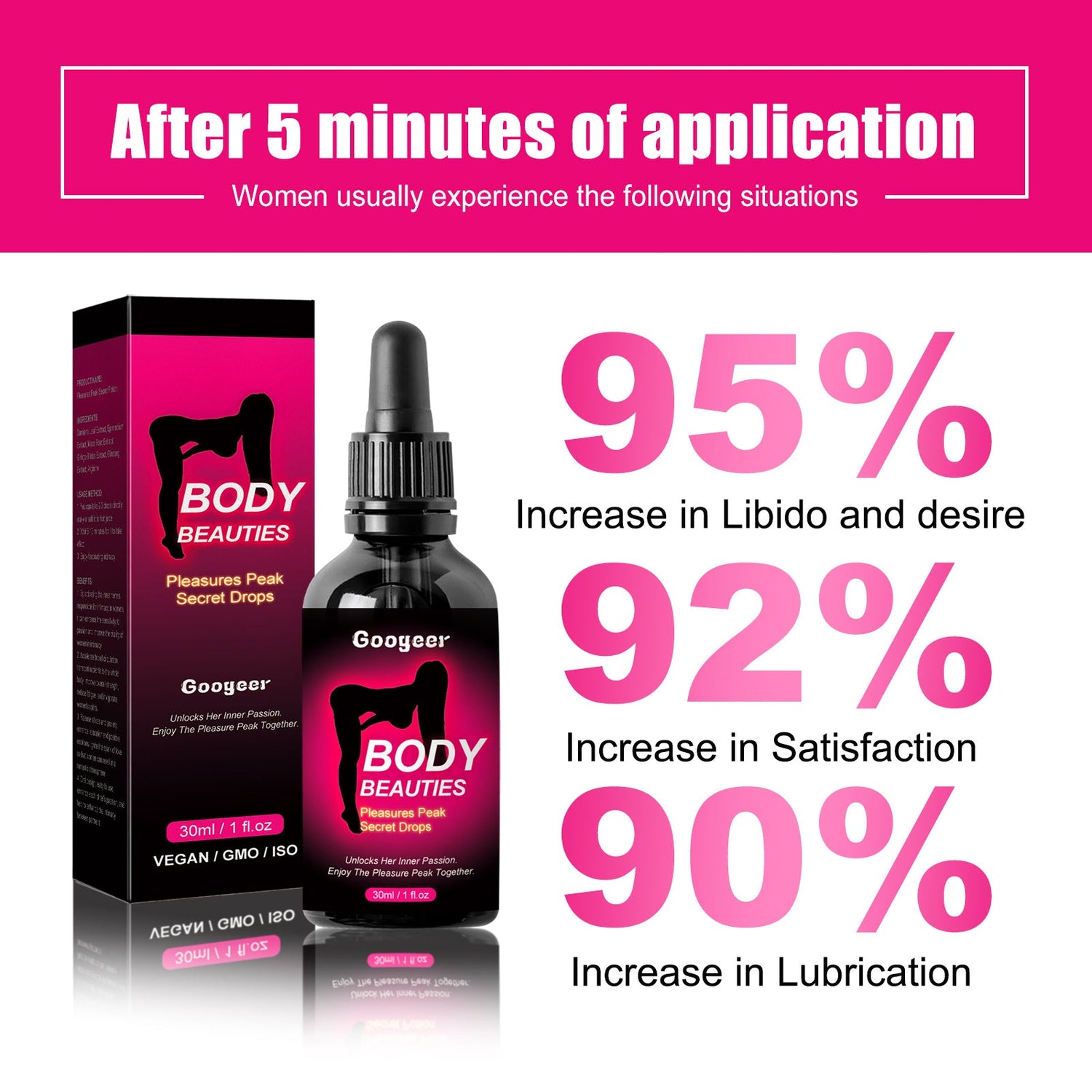 Feminine Care Drops, Moisturizing Gentle Massage Health Care Drops For Women&