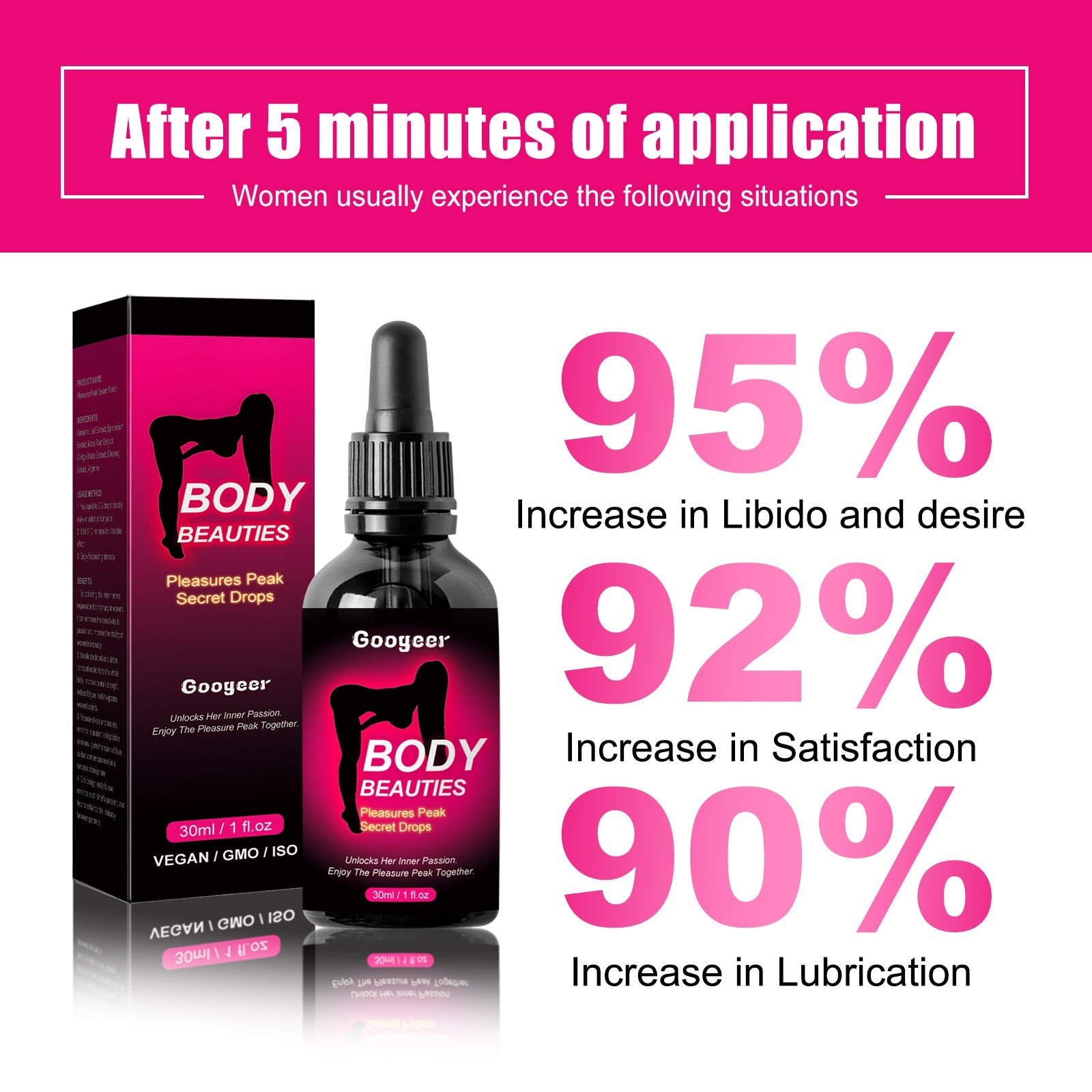 Feminine Care Drops, Moisturizing Gentle Massage Health Care Drops For Women&
