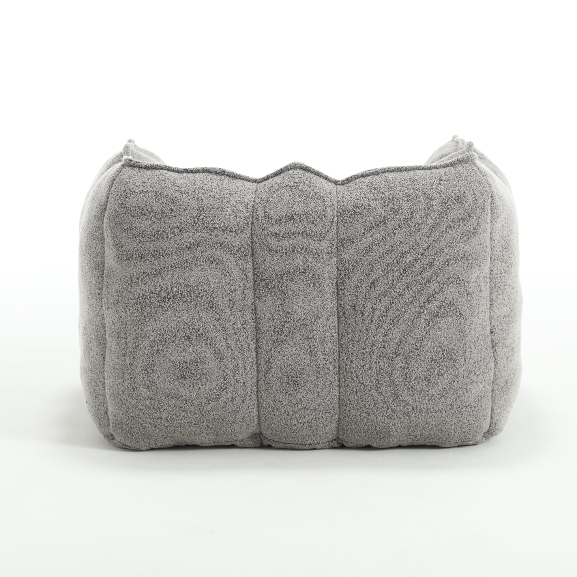 Soft Bean Bag Chair with High Resilient Foam(Chips)for living room and bedroom,Comfortable Square Lazy Sofa with Footstool