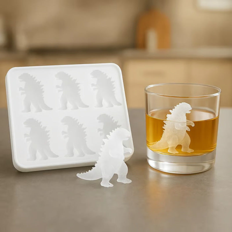 Godzilla Ice Mold: Silicone Kitchen Mold for Baking, Candles, Soaps, Ice Trays, Home Decor &amp; Gifts