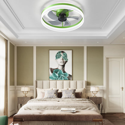 Green Dimmable LED Ceiling Fan