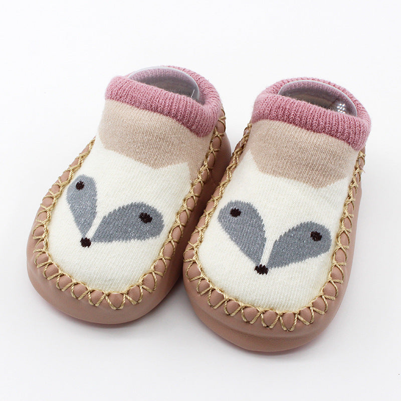 Spring And Autumn New Baby Shoes And Socks Soft Bottom Cartoon Children&