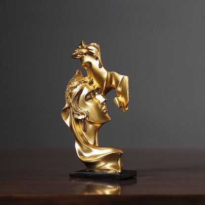 Abstract art couple decoration living room wine cabinet study decoration figure sculpture handicrafts