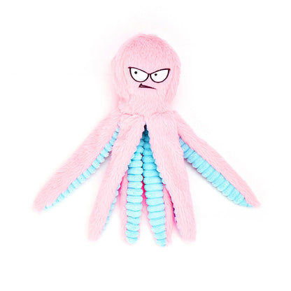 Octopus - shaped indestructible plush dog toy, squeaky &amp; bite - resistant, pet toy supplies