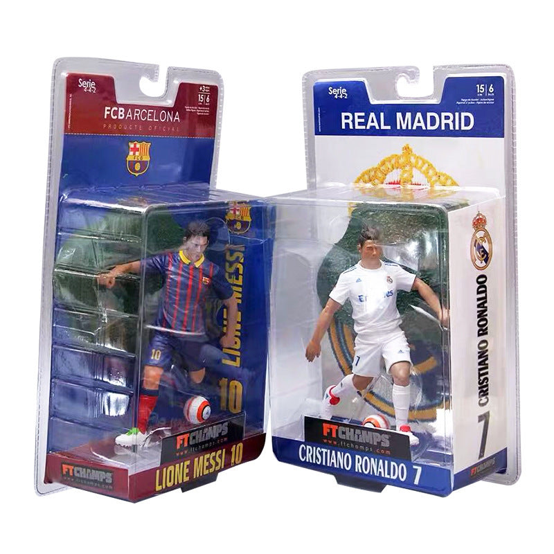 Ronaldo Messi Football Figurine